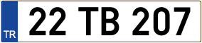 Trailer License Plate